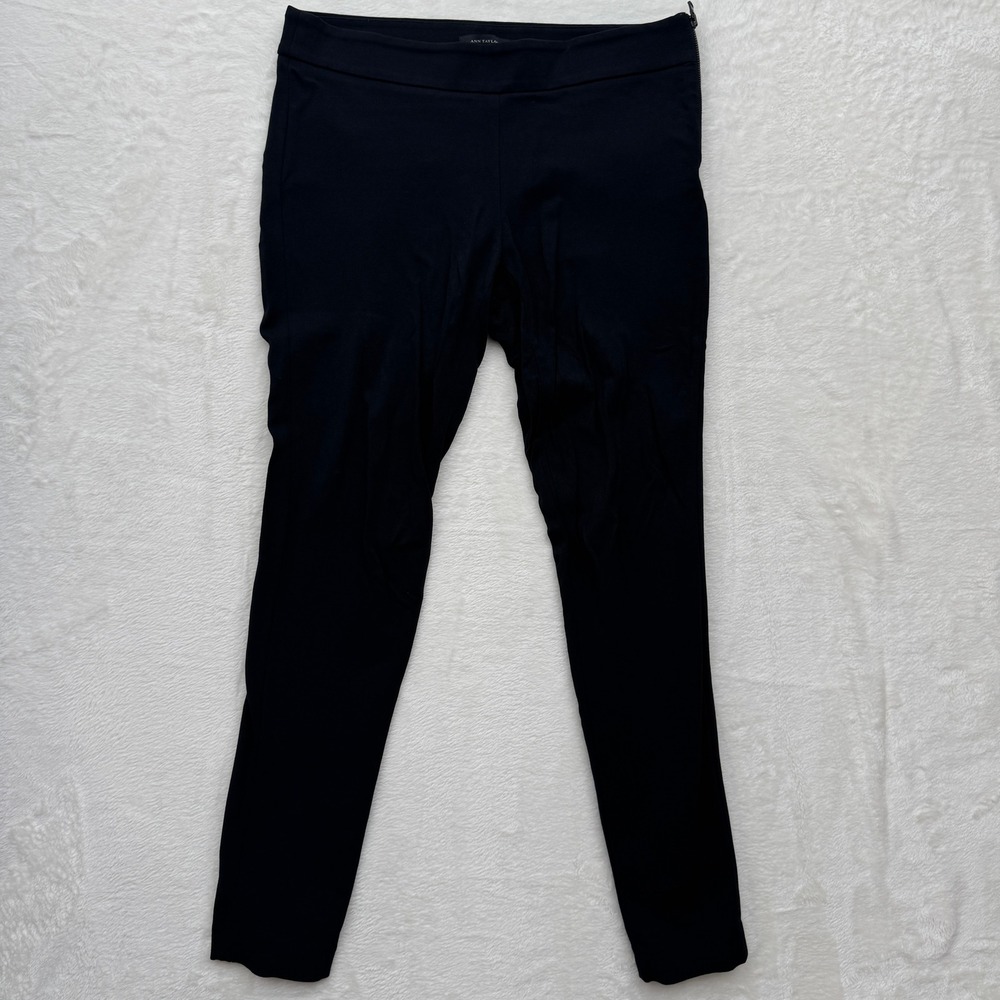 Ann Taylor Navy-Black Skinny Ponte Pants